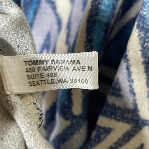 TOMMY BAHAMA Silk Blend Short Sleeve Geometric Aztec Tribal Beach Print Mens XL - Picture 8 of 9